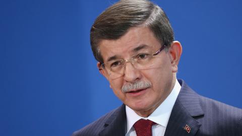 Turkish Prime Minister Ahmet Davutoglu on January 22, 2016, in Berlin, Germany. (Photo by Sean Gallup/Getty Images)
