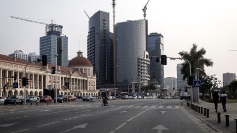 high-rise buildings in Luanda on August 25, 2022. (Photo by JOHN WESSELS / AFP) (Photo by JOHN WESSELS/AFP via Getty Images)