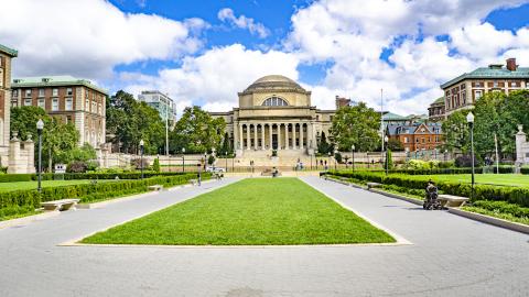Low Memorial Library and Quad at Columbia University in New York City. (Education Images/Universal Images Group via Getty Images)