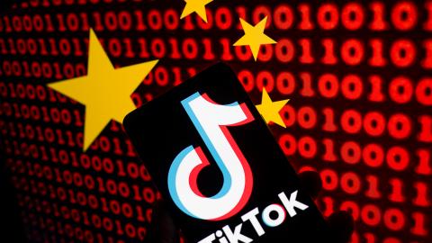 The TikTok logo on phone screen in Brussels, Belgium, on March 21, 2023. (Photo Illustration by Jonathan Raa/NurPhoto via Getty Images)