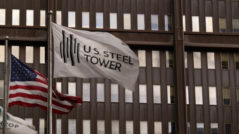 The exterior of the US Steel Tower, headquarters of USX Steel, on March 20, 2024, in Pittsburgh, Pennsylvania. (Jeff Swensen via Getty Images)
