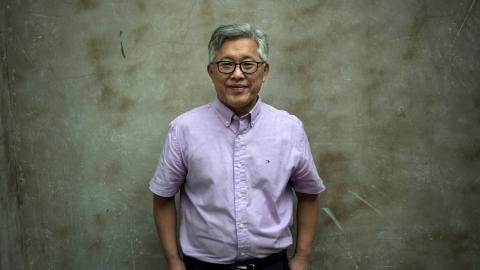 Ezra Jin Mingri, head pastor of Zion Church, is seen on September 12, 2018, in Beijing, days after authorities shut down one of China’s largest “underground” Protestant churches. (Getty Images)