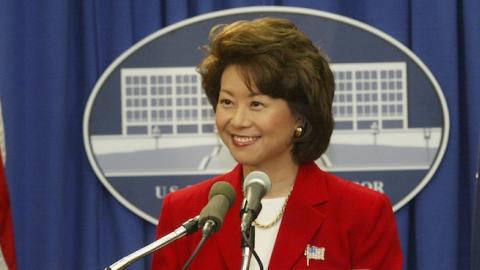 Secretary of Labor Elaine L. Chao, October 7, 2002. (Elaine L. Chao/Flickr)