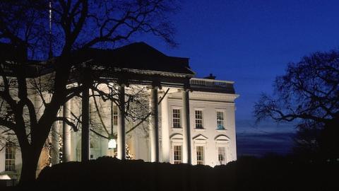 Exterior facade of White House at night. December, 1998 (Cynthia Johnson/The LIFE Images Collection/Getty Images)