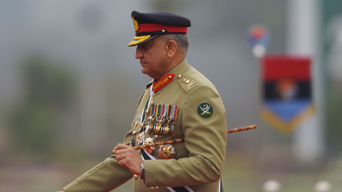 Pakistan Army Chief General Qamar Javed Bajwa arrives to attend the Pakistan Day parade in Islamabad on March 23, 2019. (FAROOQ NAEEM/Getty Images)