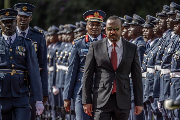 Prime Minister of Ethiopia Abiy Ahmed on his official visit to the state house in Nairobi, Kenya, on February 28, 2024. (Photo by Luis Tato/AFP via Getty Images)