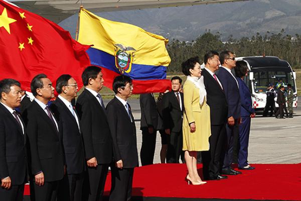 Chinese President Xi Jinping during an official visit to Ecuador, November 17, 2016 (Andrés Lema/ACGEcuador)