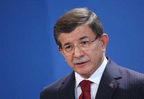 Turkish Prime Minister Ahmet Davutoglu on January 22, 2016, in Berlin, Germany. (Photo by Sean Gallup/Getty Images)